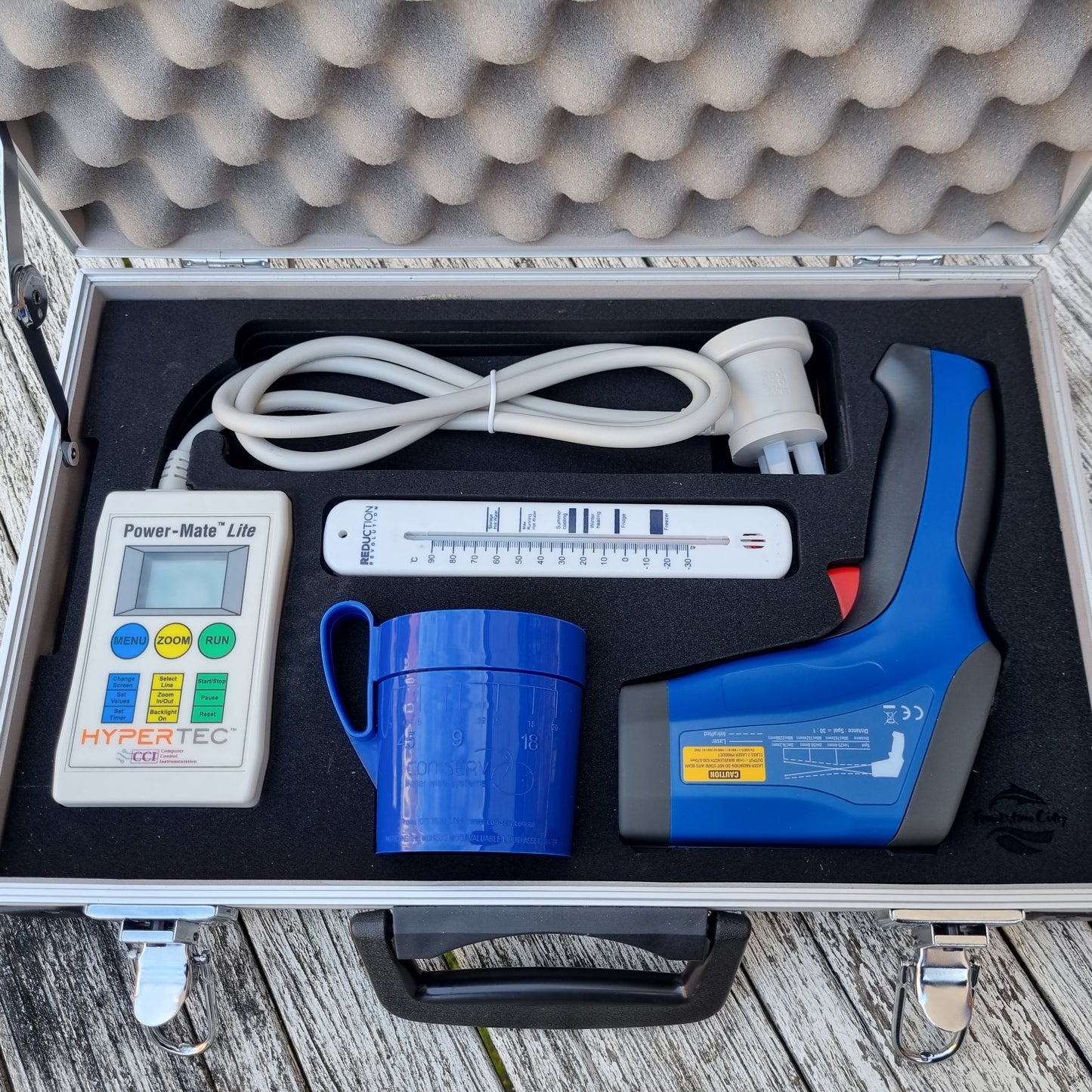 Home Energy Efficiency Kit + Protech QM7430 Pro High Temperature Non-Contact Thermometer