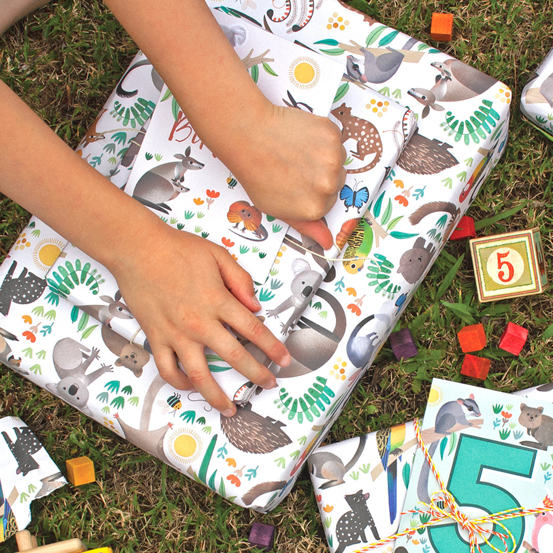 Earth Greetings Wrapping Paper - Bush Buddies