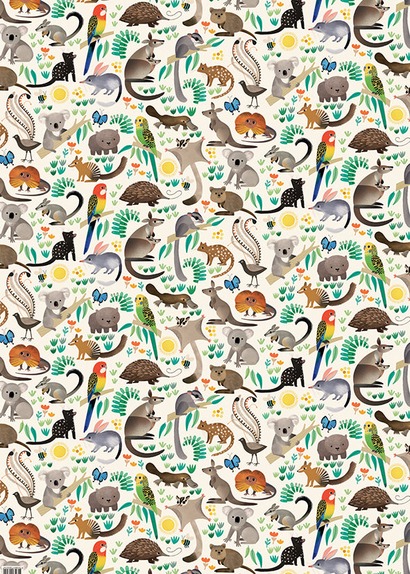 Earth Greetings Wrapping Paper - Bush Buddies