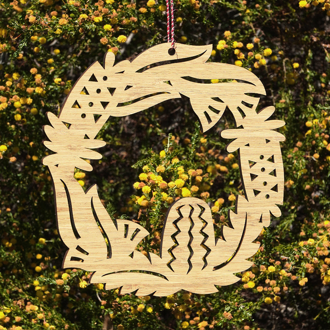 Earth Greetings - Bamboo Wreath Australian Flora