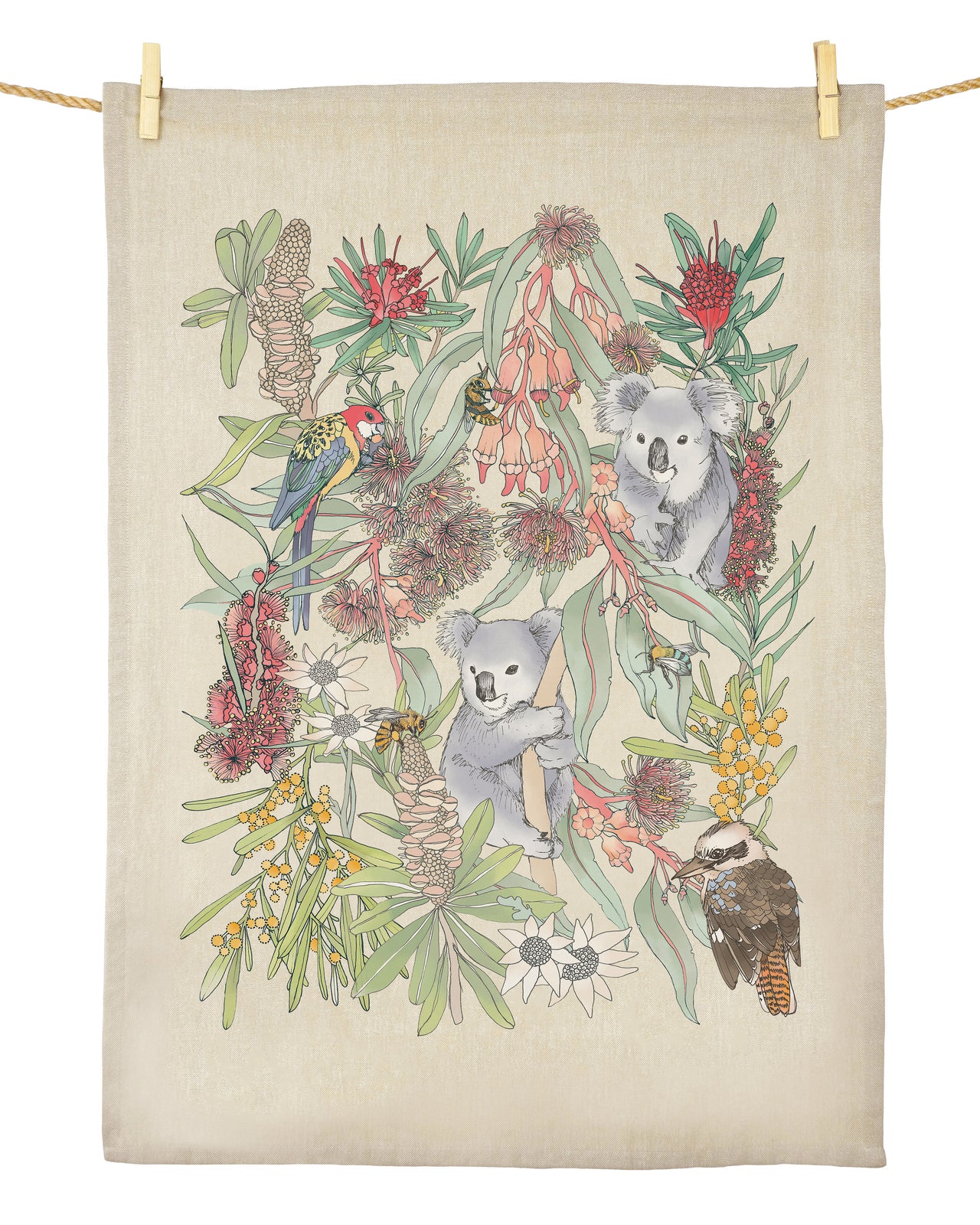 Earth Greetings Tea Towel - Koala Park