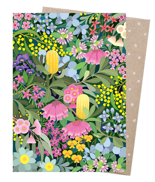 Earth Greetings Card - Where Flowers Bloom