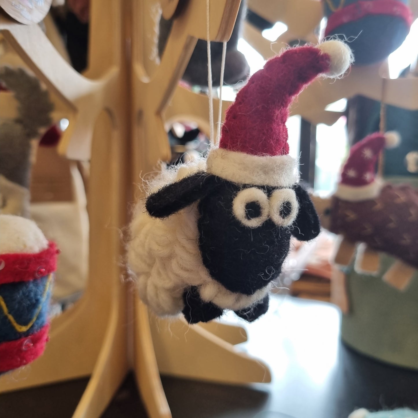 Woolly Sheep Christmas Decoration