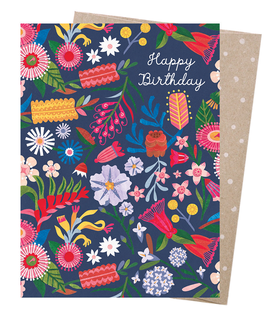 Earth Greetings Card - Botanical Beauty