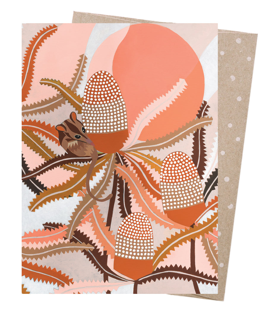 Earth Greetings Card - Honey Possum