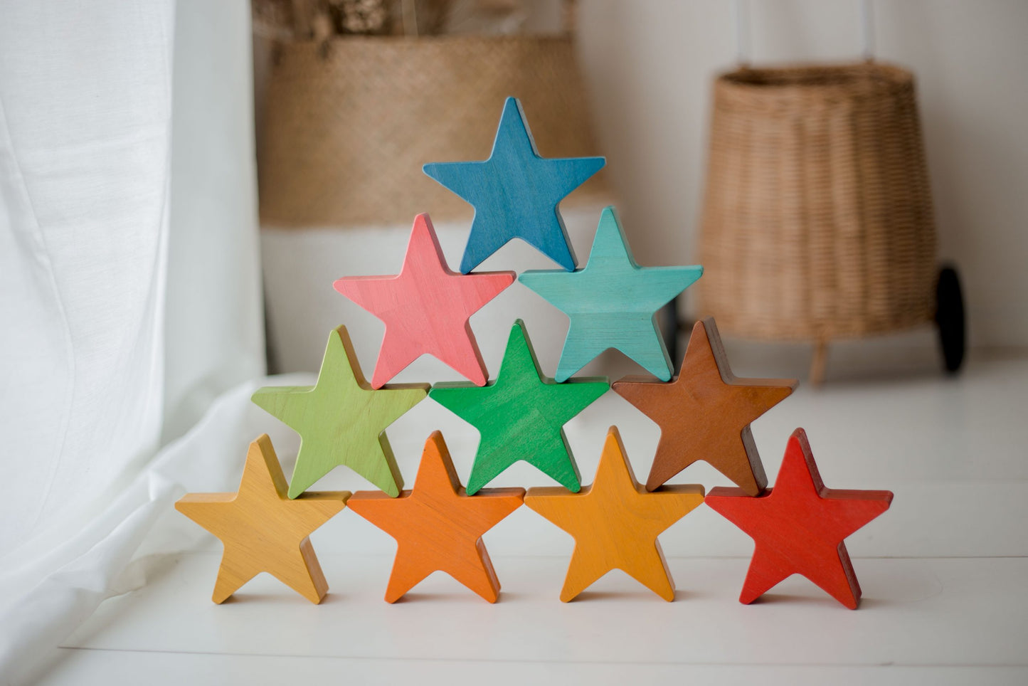 QToys Wooden Stars