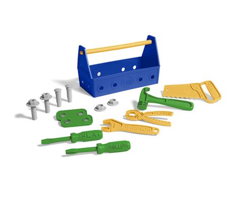 Green Toy Tool Set-Blue