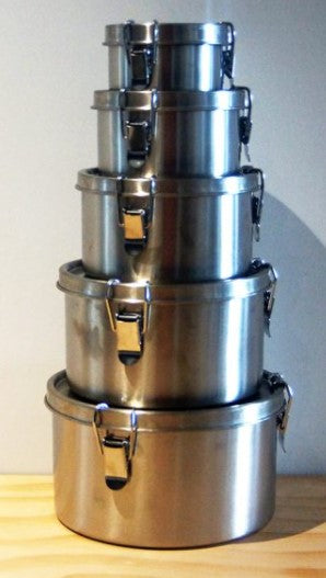 Stainless Steel 5 Nesting Containers