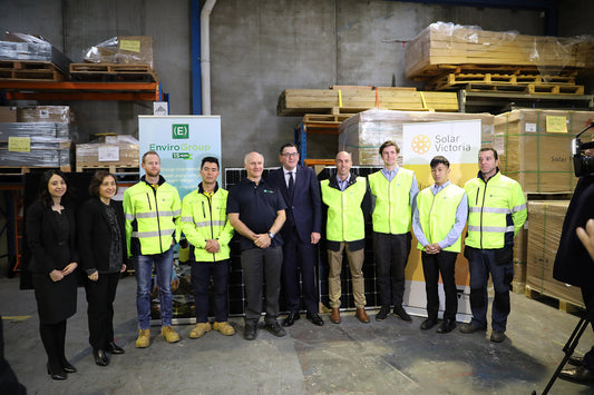 EnviroGroup and Victorian Premier announce the new Solar Homes Rebate Program