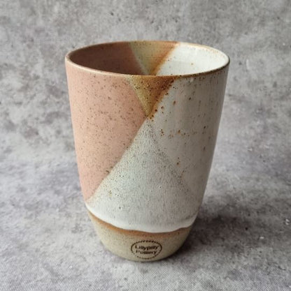 LillyPilly Keep Cup - Geometrix in Pink and White