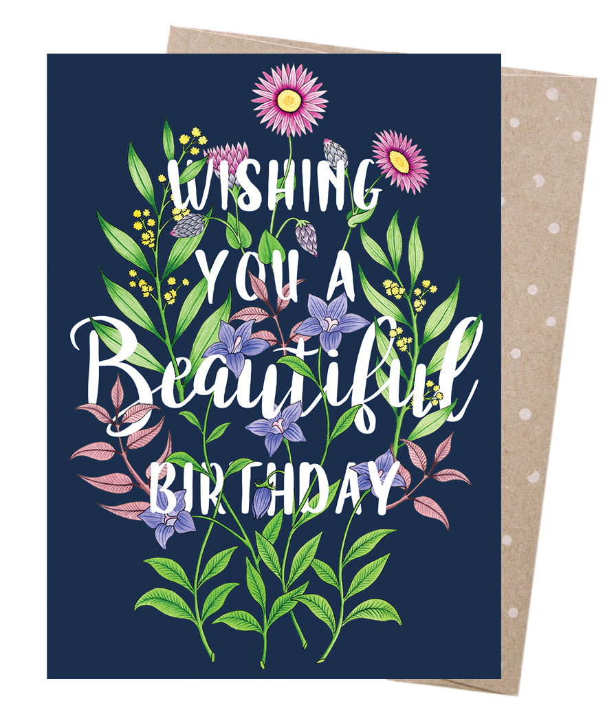 Earth Greetings Card - Beautiful Birthday