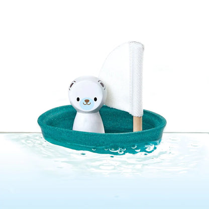Plan Toys Sailing Boat with Polar Bear
