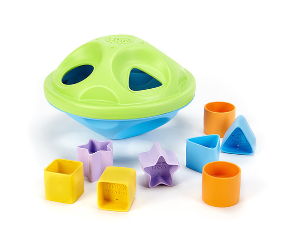 Green Toys Shape Sorter with Different Shape Patterns